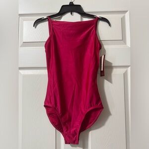 Mirella High Boat Neck Leotard